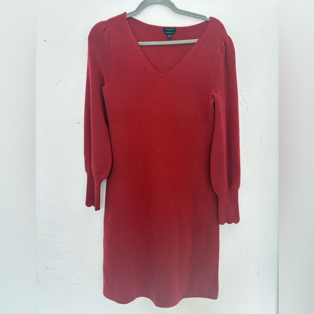 Talbots 100% Pure Merino Wool Dress - Picture 2 of 5
